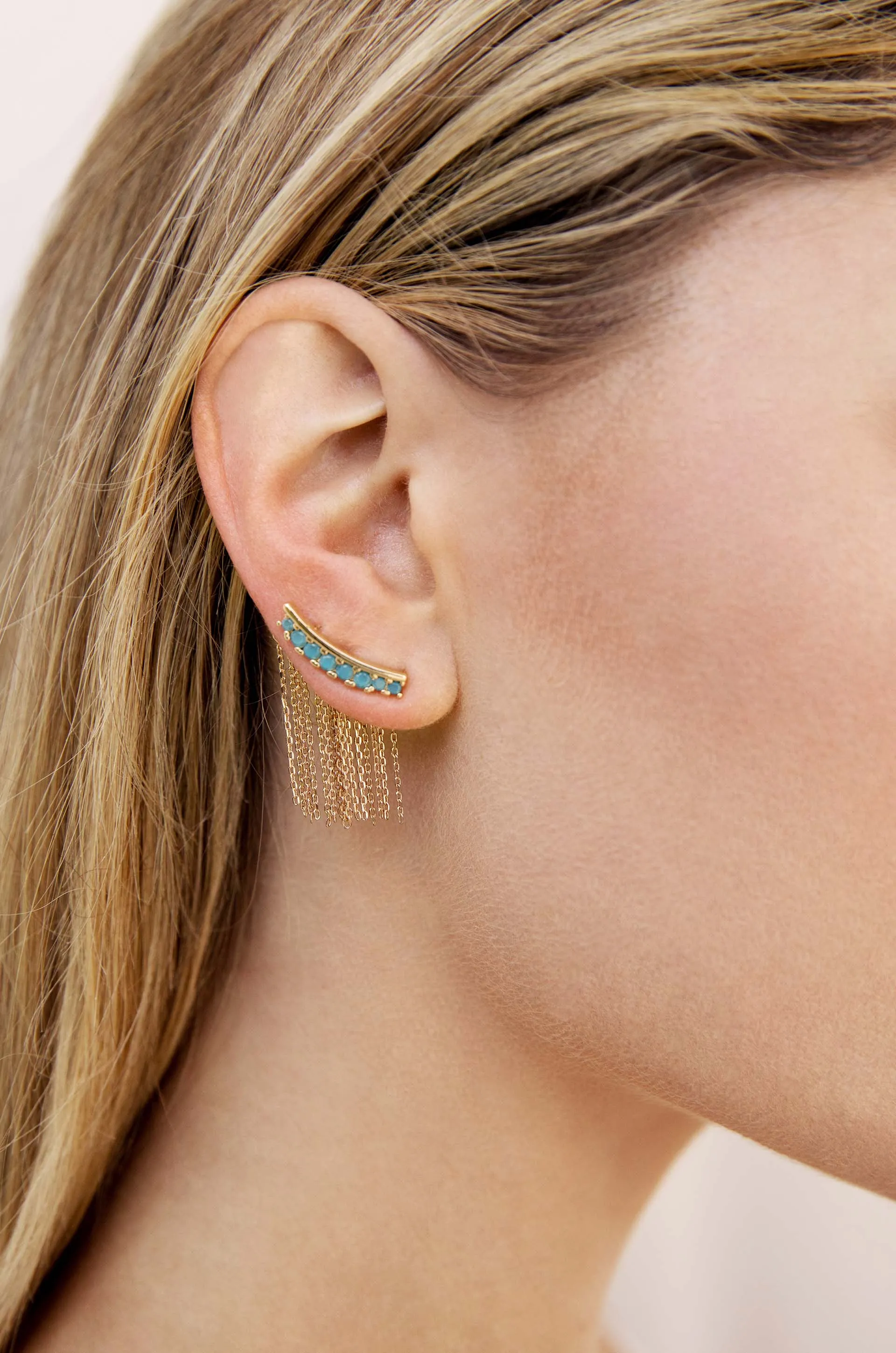 Turquoise Crystal Ear Crawler