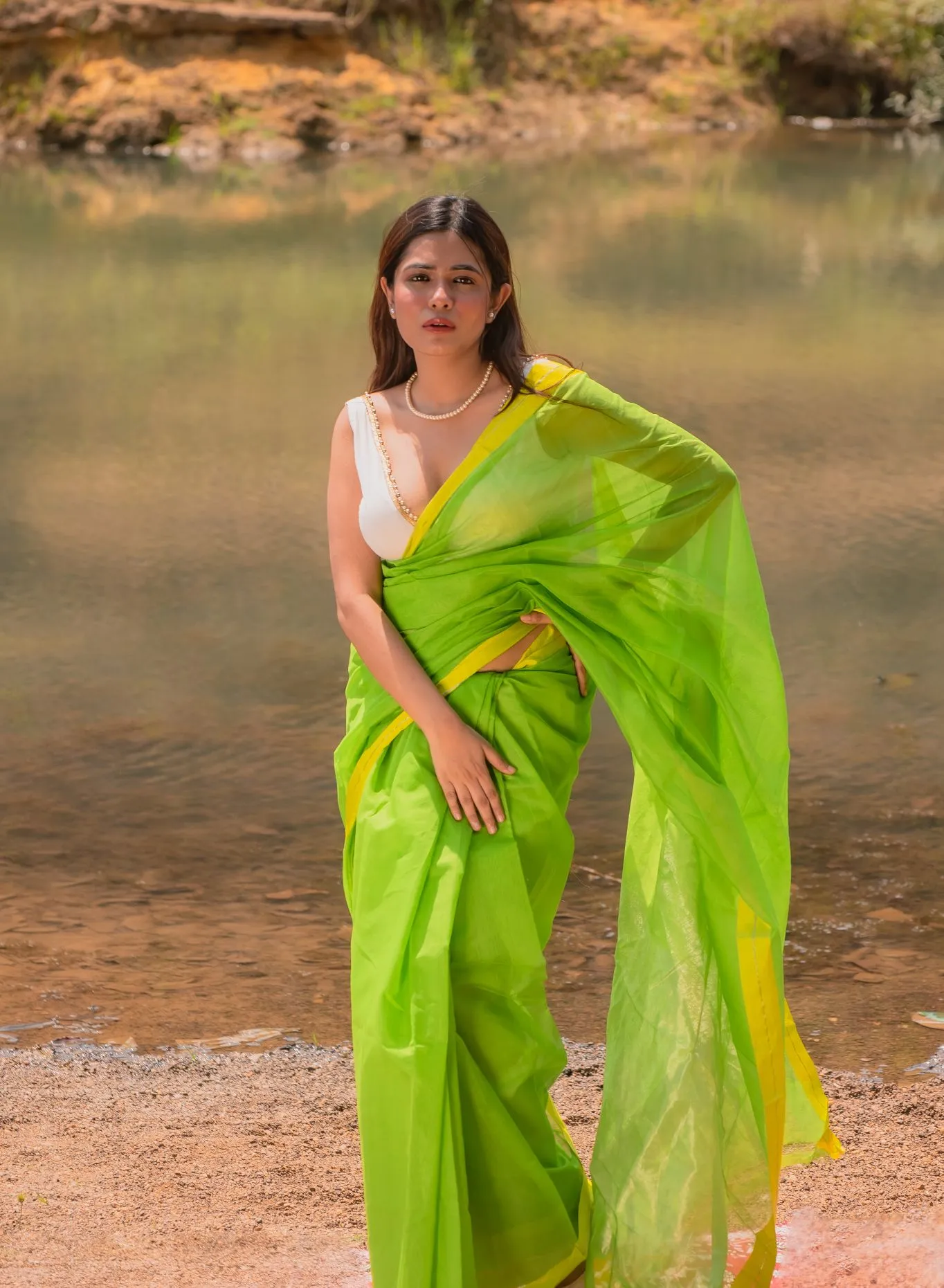 Utsav silk cotton saree - Shewanti