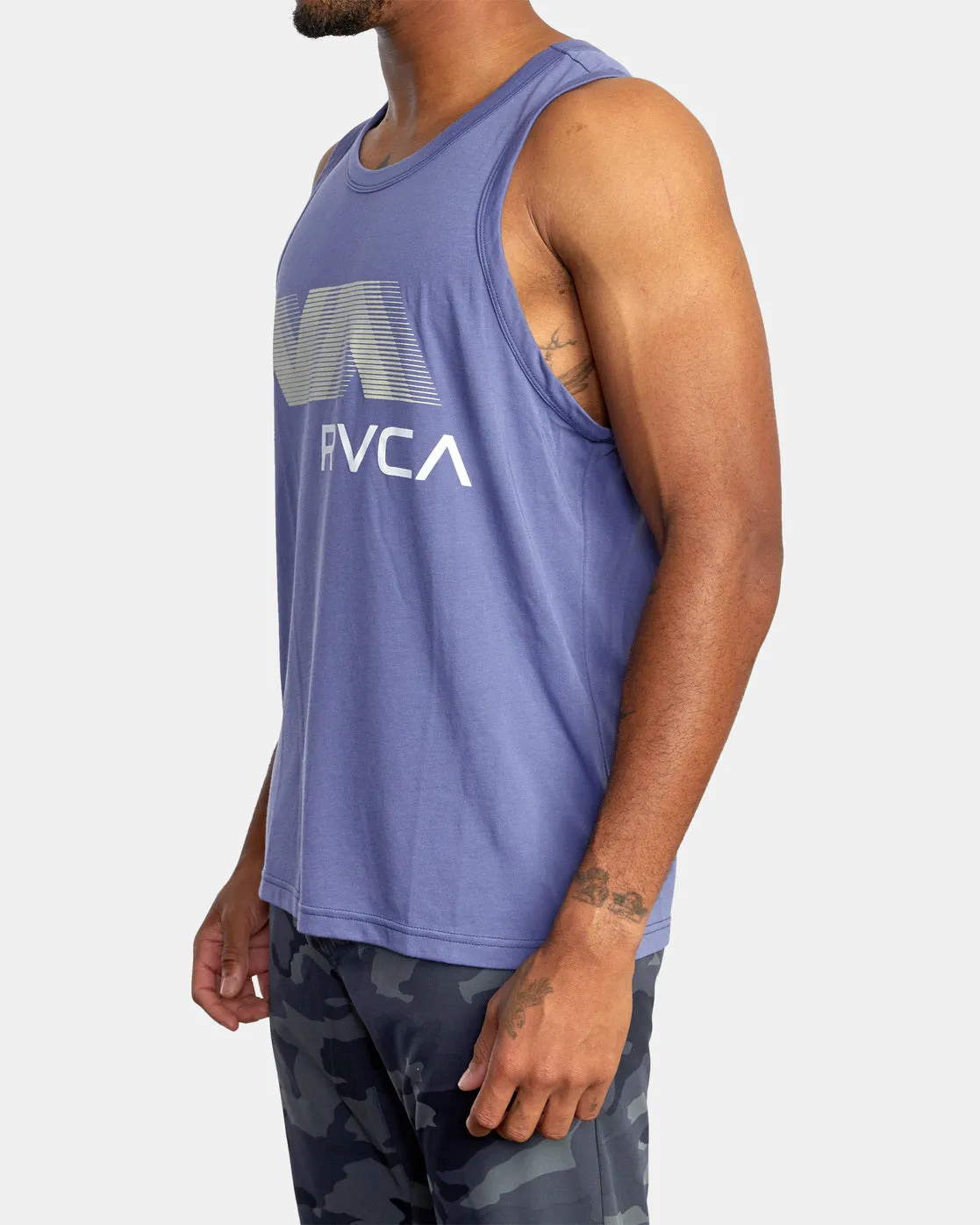 VA RVCA Blur Performance Tank Top - Imperial