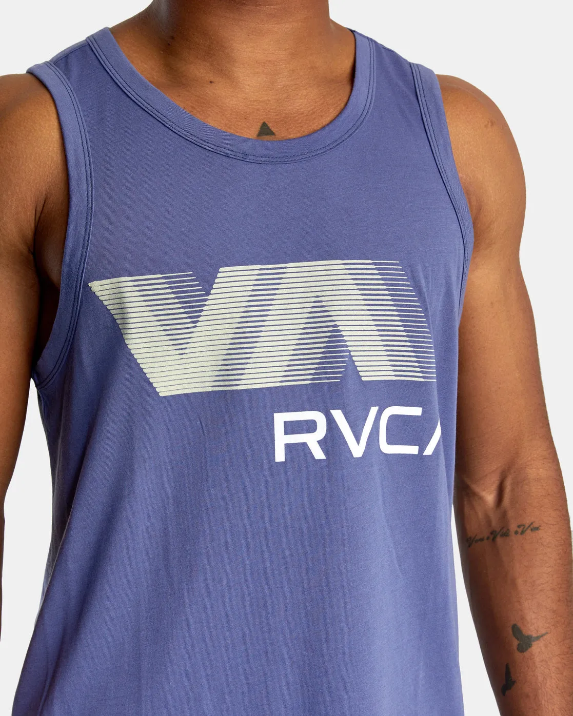 VA RVCA Blur Performance Tank Top - Imperial