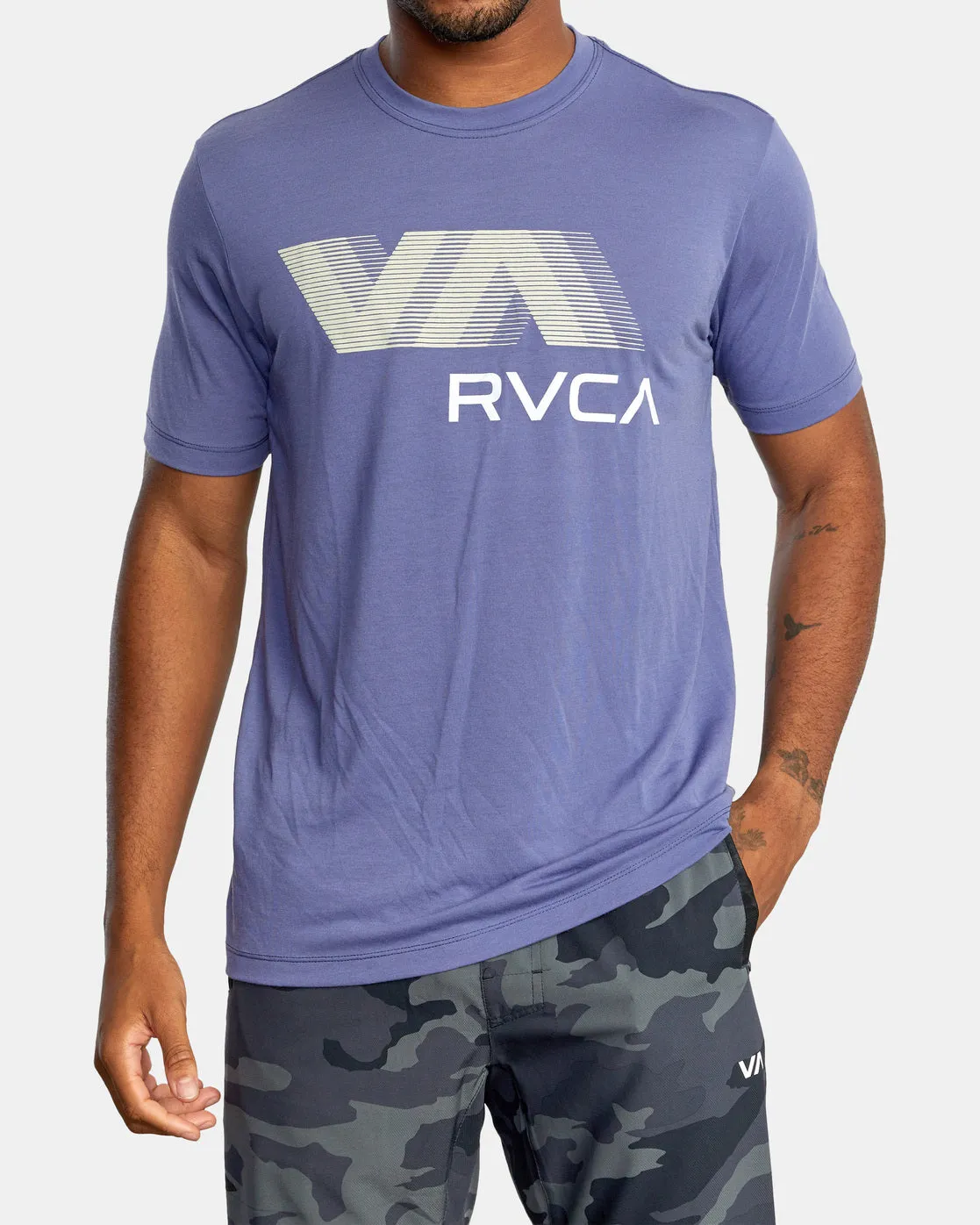 VA RVCA Blur Short Sleeve Performance Tee - Imperial