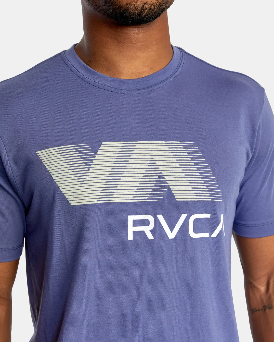 VA RVCA Blur Short Sleeve Performance Tee - Imperial