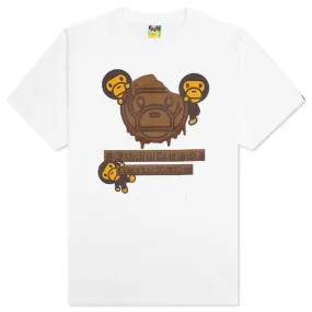 Valentine Chocolate Baby Milo Tee - White