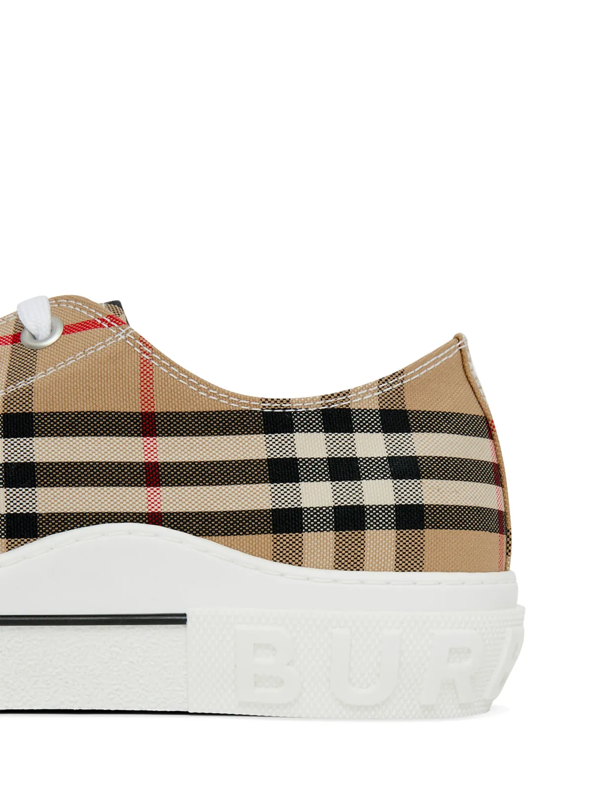 Vintage check cotton sneaker