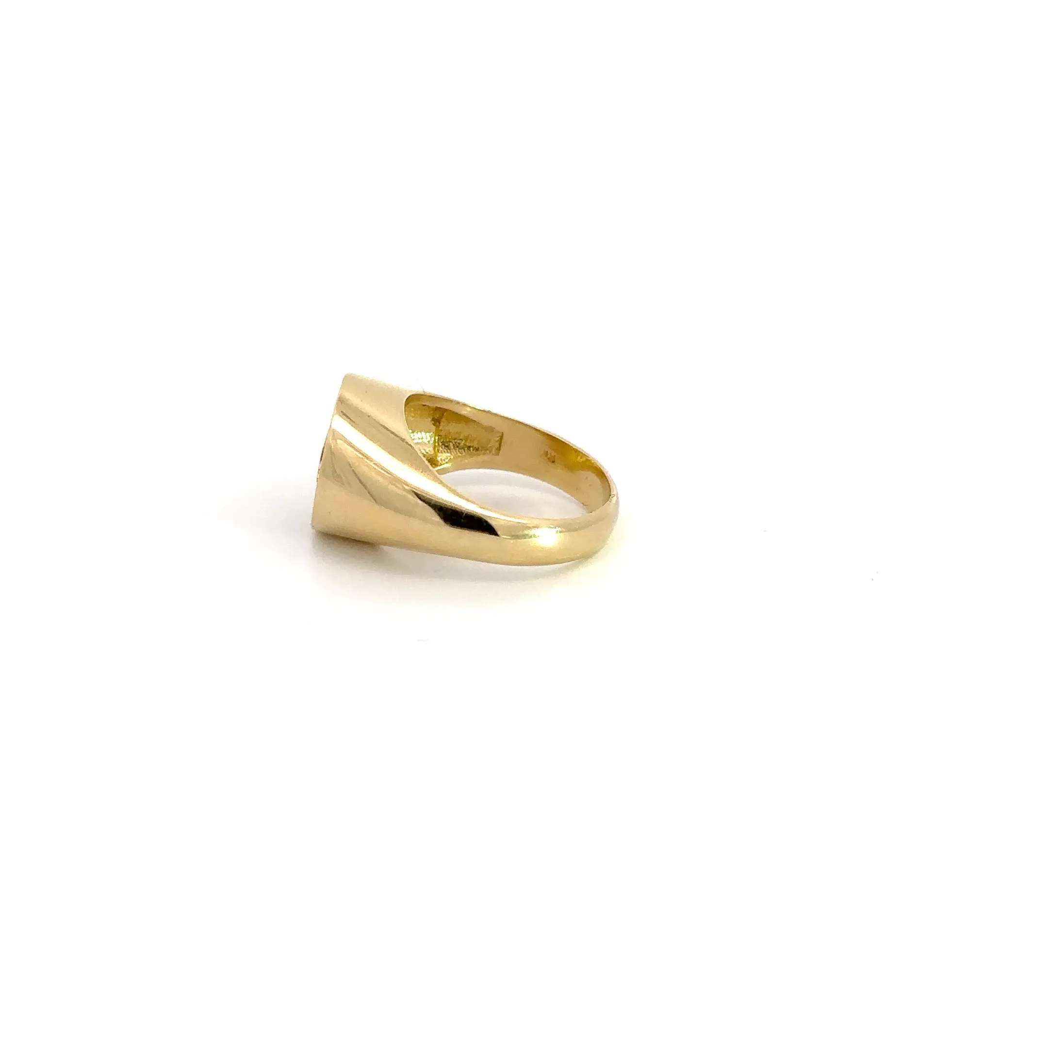 WD1040 14Kt 3 Star Signet Ring