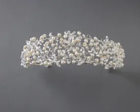 Wedding Headband Headpiece with Freshwater Pearls