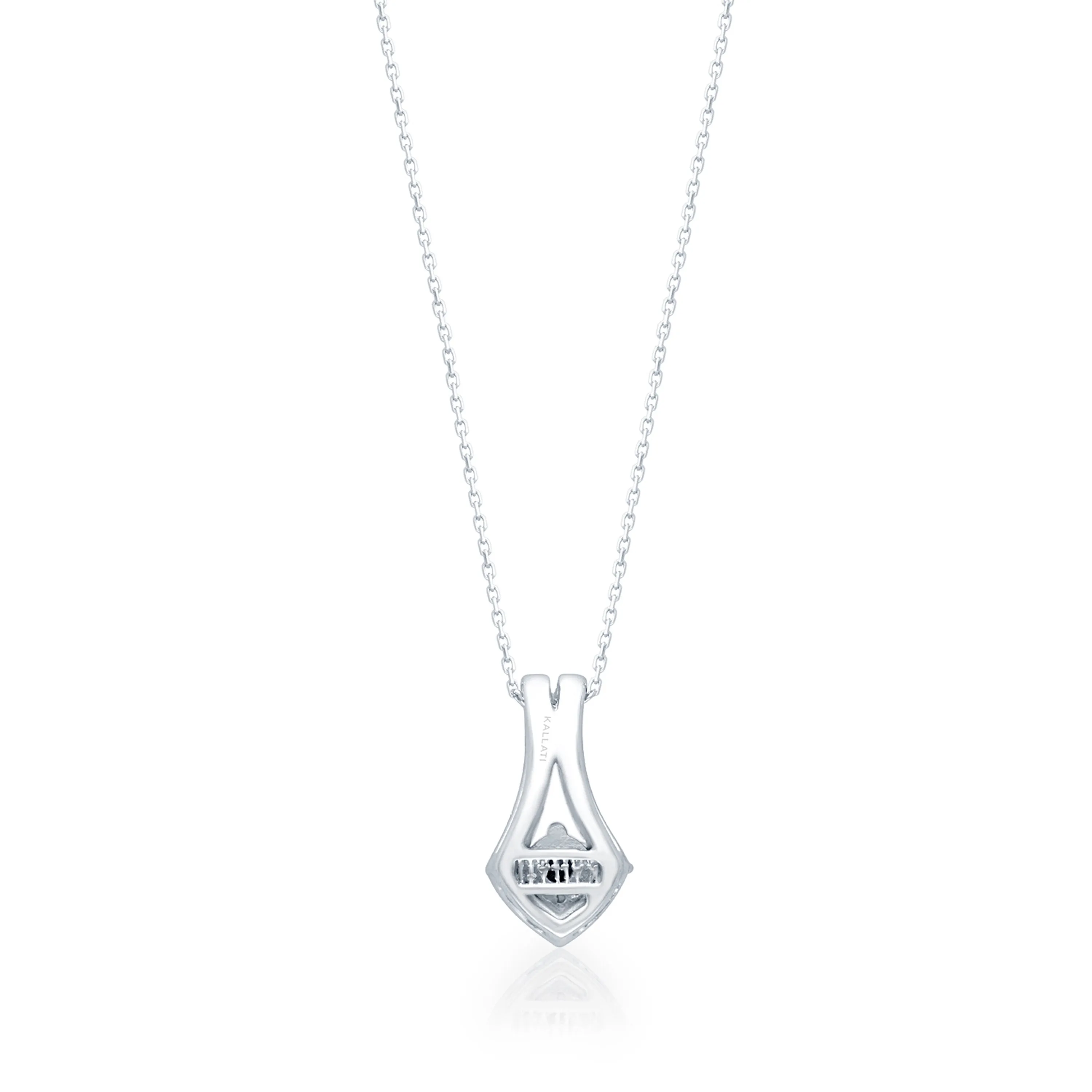 White Gold Blue & White Diamond Eternal Pendant