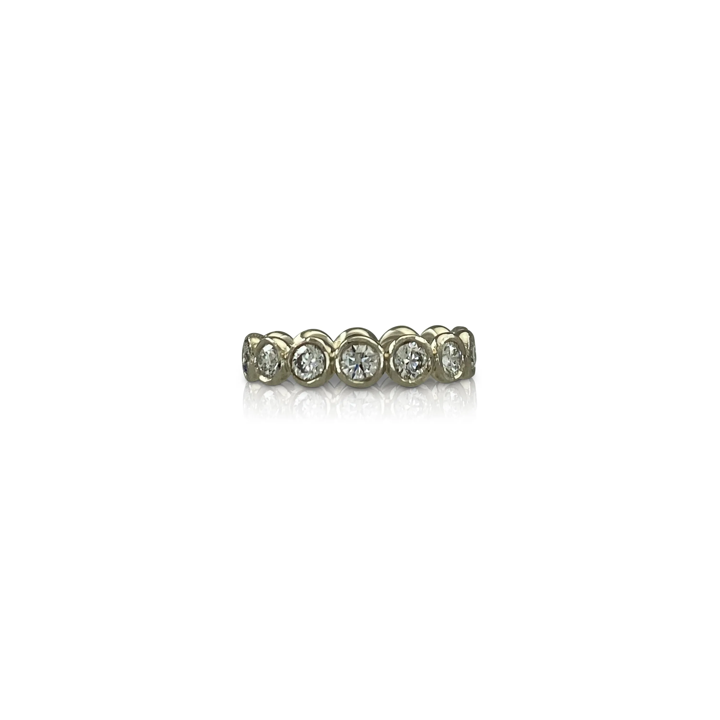 White Gold Large Droplet Eternity Ring