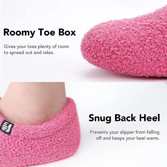 Women's Fuzzy Fleece Closed Back Indoor Slipper