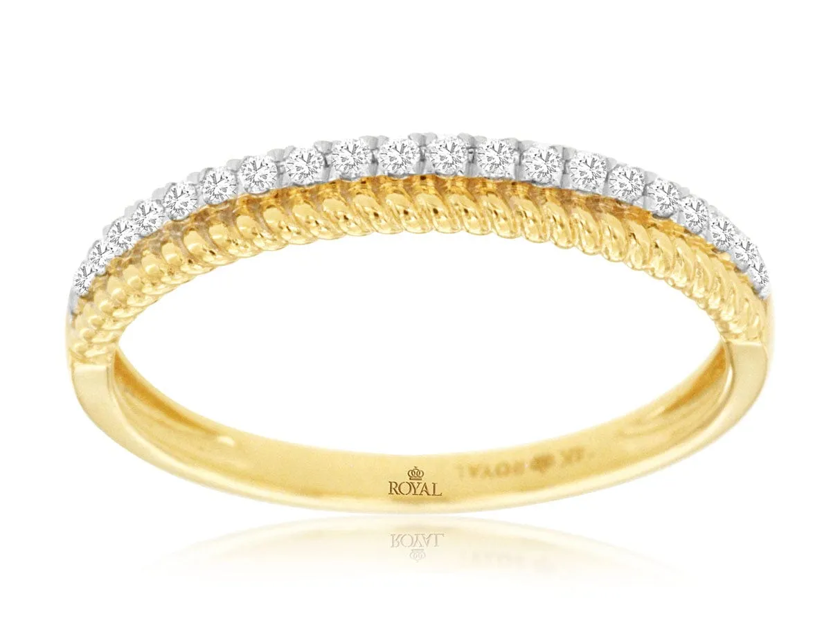 Yellow Gold Gold Diamond Band